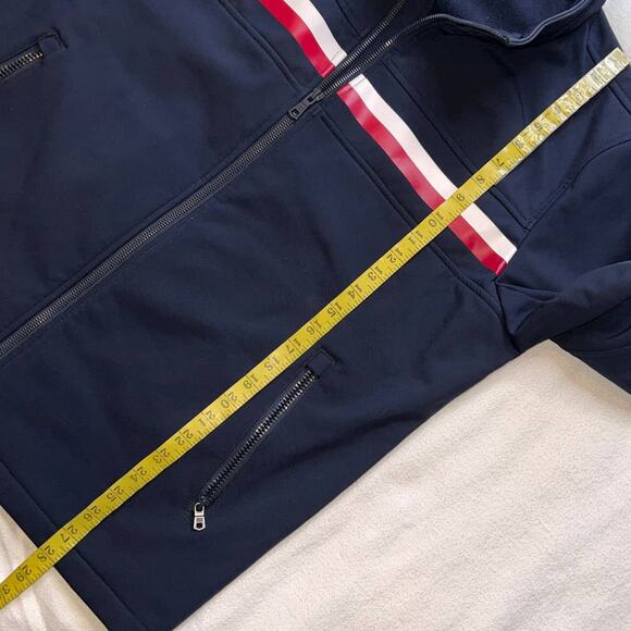 Tommy Hilfiger Navy Mesh Lined Zip Up Rain Jacket- L - Picture 8 of 14